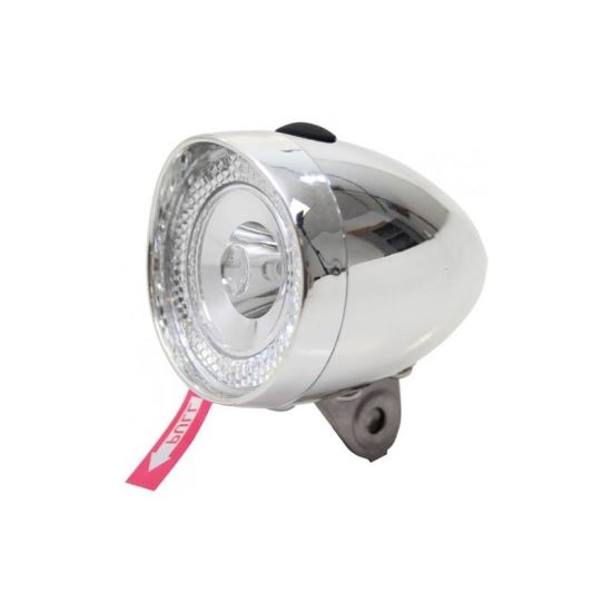 Far fata Union UN-4955 chrom cu baterii 1 led AM