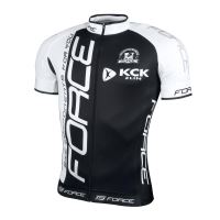 Tricou Force Team maneci scurte negru/alb 