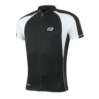 Tricou ciclism Force T10 negru/alb 