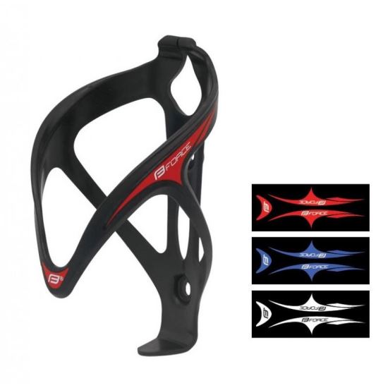 Suport bidon Force Stick plastic negru+autocolante