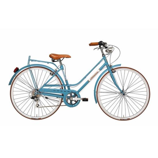 Bicicleta Adriatica Rondine Lady 28 6V albastra 45 cm
