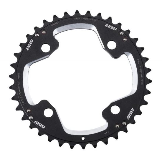 Placa pedalier  MTBGear comp. 2x10 Shim. XT 38T/104mm