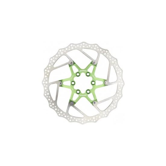 Disc frana Reverse Discrotor 180mm aluminiu/otel verde deschis