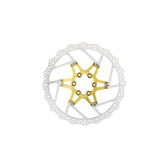 Disc frana Reverse Discrotor 180mm aluminiu/otel auriu
