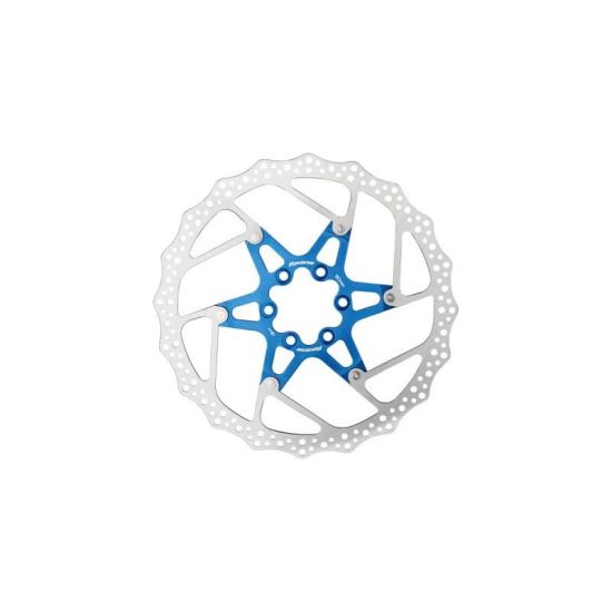 Disc frana Reverse Discrotor 180mm aluminiu/otel albastru inchis