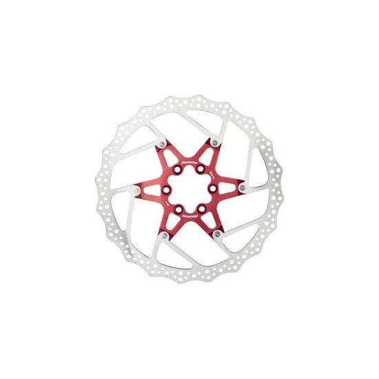 Disc frana Reverse Discrotor 180mm aluminiu/otel rosu