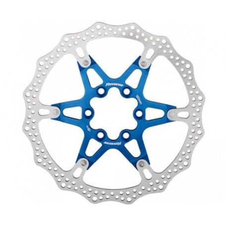 Disc frana Reverse Discrotor 160mm aluminiu/otel albastru inchis