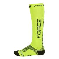 Sosete Force Athletic compression fluo/negru SM