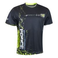 Tricou Force Art negru/fluo 