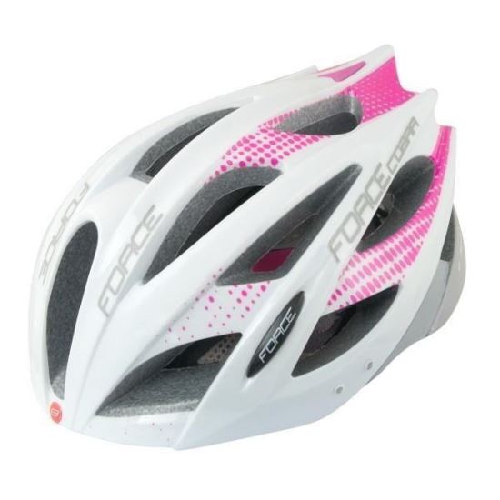 Casca Force Cobra alb/roz/gri L-XL