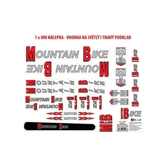 Autocolante cadru Force Mountain Bike 37x27 cm