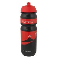 Bidon apa Force Hill 0.75l negru/rosu
