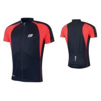 Tricou ciclism Force T10 negru/rosu 