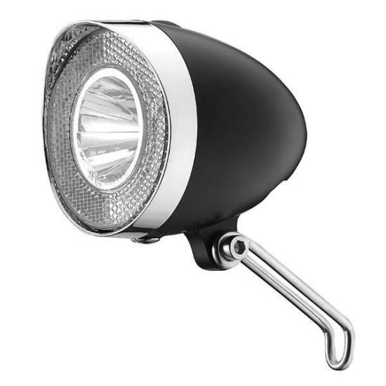 Far Clasic Union cu iluminare led, pe baterie Negru