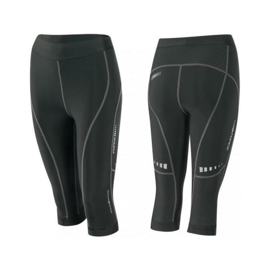 Pantaloni 3/4 Force  Lady Fitness fara bazon negri 