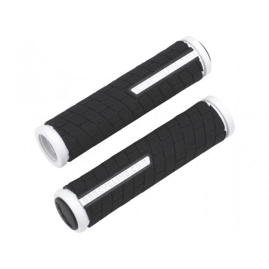 BBB Mansoane BHG-06 DualGrip 125mm negru/alb