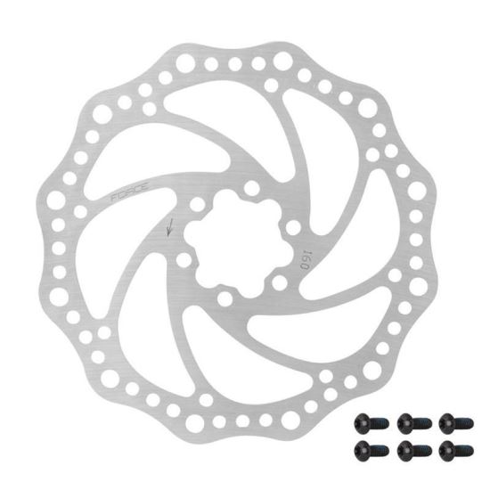 Disc frana Force 160mm 6 suruburi argintiu