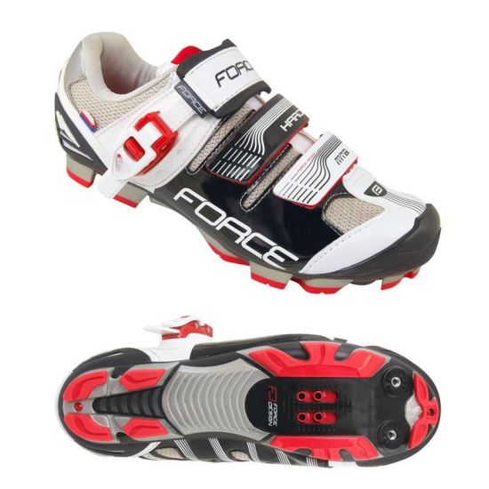 Pantofi MTB Hard Force negru/alb