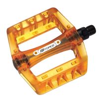 Pedale BMX Force plastic transparent portocaliu