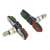 Saboti frana Force cu sina CNC verde/negru/maro 70mm