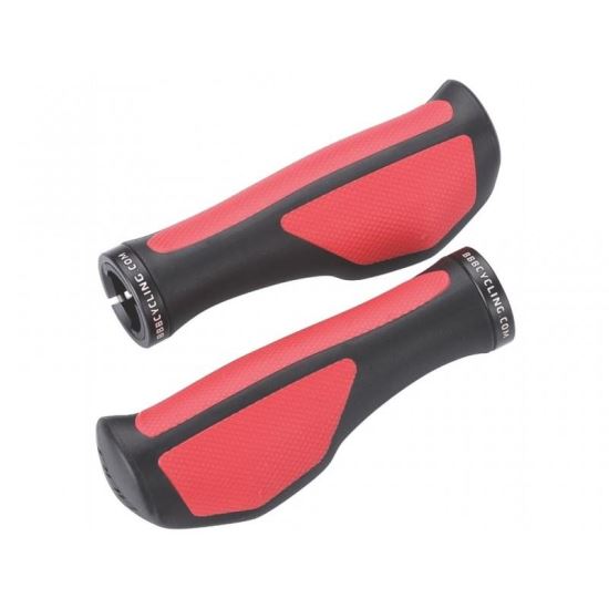 BBB mansoane ErgoFix 132 mm negru/rosu