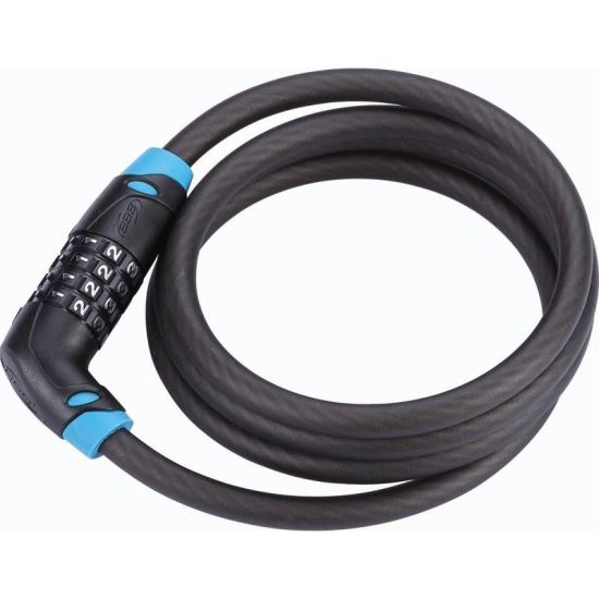 Lacat  CodeSafe BBL-35 10mmx150cm negru/albastru