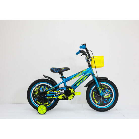 Bicicleta ULTRA Kidy 16 albastru/galben/negru