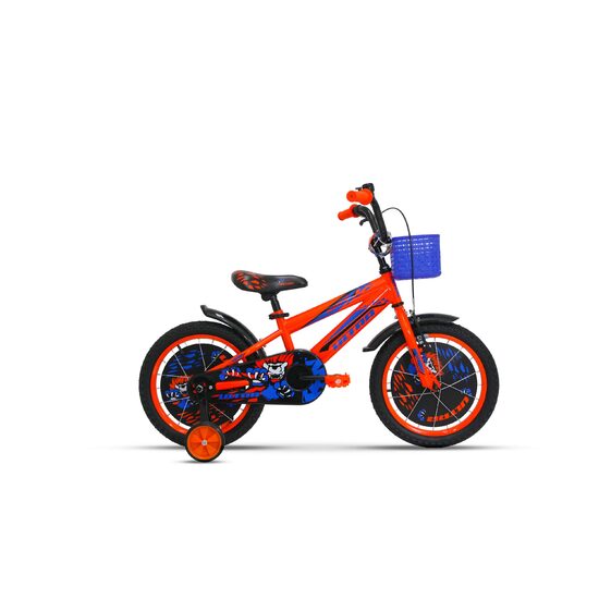 Bicicleta ULTRA Kidy 16 portocaliu/albastru/negru
