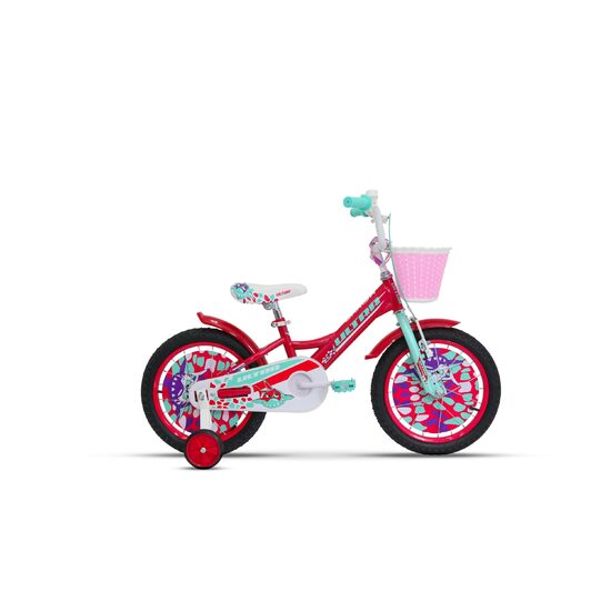 Bicicleta ULTRA Larisa 16" rosu/vernil