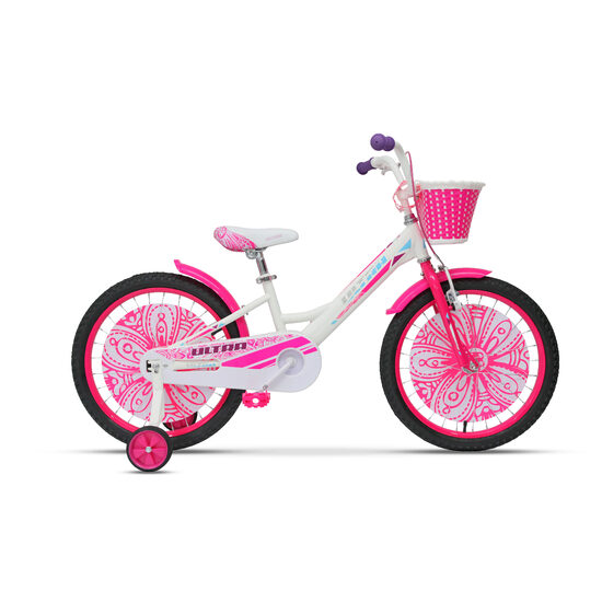 Bicicleta ULTRA Larisa 20" alb/roz/mov