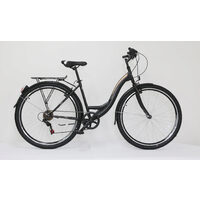 Bicicleta ULTRA Regata CTB 28" negru/bej/alb 460mm