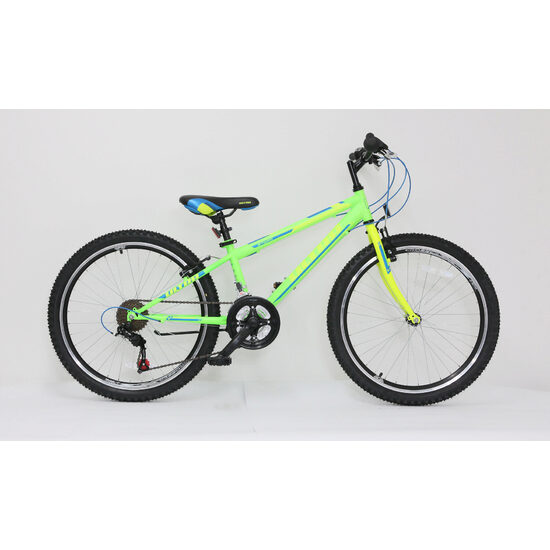 Bicicleta ULTRA Storm 24 verde/galben/albastru