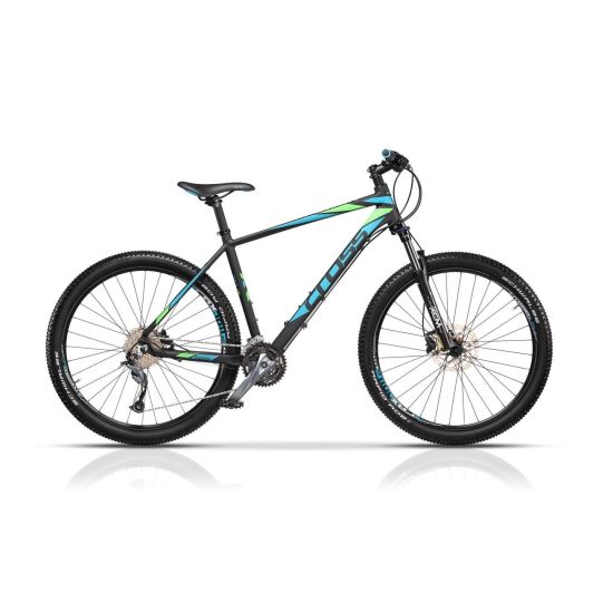 Bicicleta CROSS Fusion Man 29" Negru/Albastru/Verde 420mm