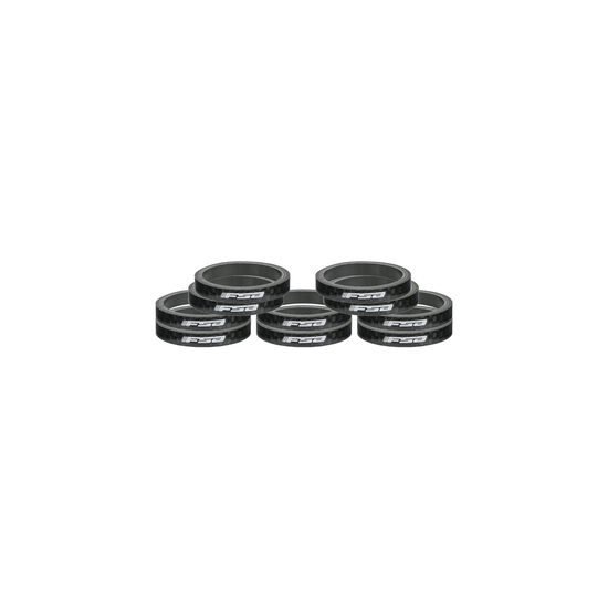 Distantiere furca FSA Carbon 1 1/8" x 5mm Negru