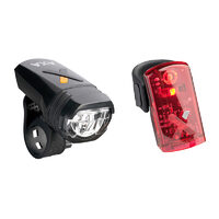 Far + stop AXA Greenline 50 lux USB 2 leduri negru