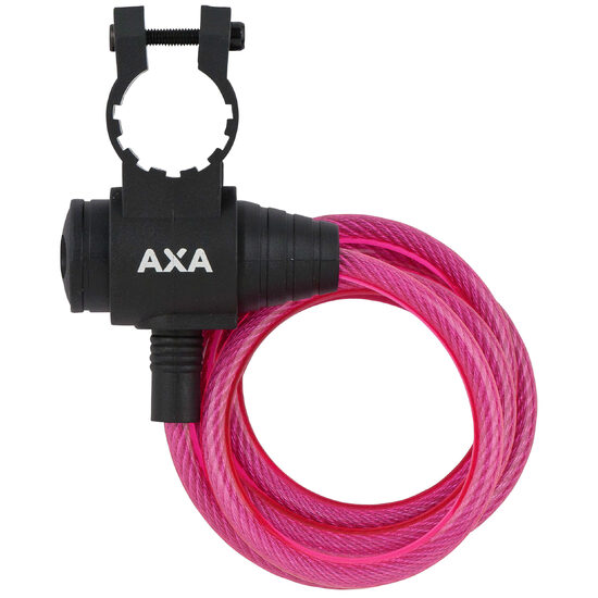 Incuietoare cablu AXA Zipp 120/8 roz