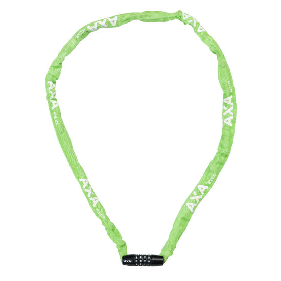Incuietoare lant AXA Rigid RCC 120cm/3,5mm verde - cu cifru