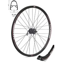 Roata CROSSER X12 32H 28 Fata QR Disc butuc SHIMANO BM475 Negru