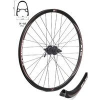 Roata CROSSER X12 32H 28 Spate QR Disc Caseta capsata butuc SHIMANO HM475 Negru