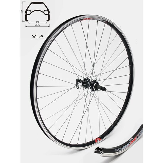 ROATA SPATE CROSSER X2 36H 26'' FILET, QR - FRANA V-BRAKE CU BUTUC R752
