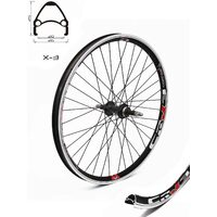 Roata CROSSER X3 36H 24" Fata Piulita Negru
