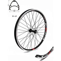 Roata CROSSER X3 36H 24" Fata QR Rosu