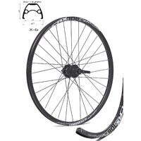 Roata CROSSER X6 32H 26" Spate QR Disc Caseta capsata butuc SHIMANO HM475 Negru