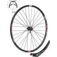 Roata CROSSER X6 32H 28" Fata QR Disc Center Lock butuc SHIMANO TX505 Negru