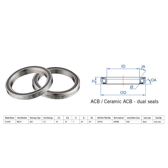 Rulment cuvete FSA TH-070E ACB 45x45 1.5" dualS MR170