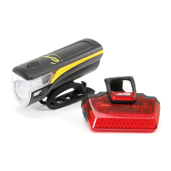 Far + stop CONTEC Speed Led - 20lux - negru/galben