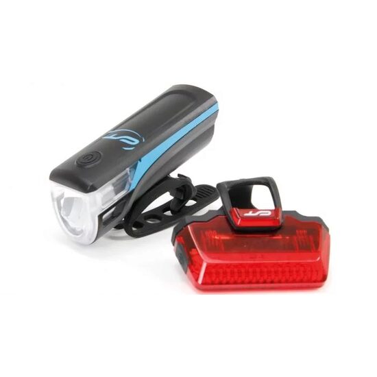 Far + stop CONTEC Speed Led USB - 20lux - negru/albastru