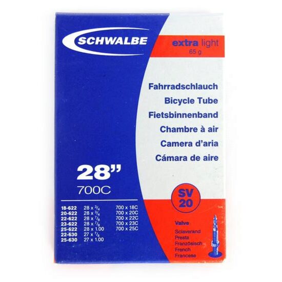 Camera SCHWALBE SV20 EXTRA LIGHT 28'' (18/25-622/630) EK 40mm