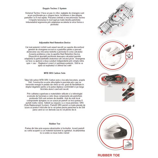 Pantofi MTB SIDI Tiger Carbon SRS galben/negru 