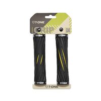 Mansoane T-ONE  Blade T-GP30Y lock on grip- negru/galben 130mm